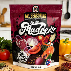 Sacs d'emballage alimentaire personnalisés, anti-odeur, qualité alimentaire, refermables, avec fermeture éclair, en aluminium et mylar, type stand-up - Product Image 2