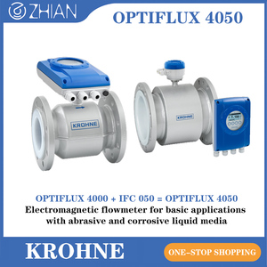 เครื่องวัดการไหลของของเหลว KROHNE แบบแม่เหล็ก DN250 250 มม. 10 นิ้ว เครื่องวัดการไหลแบบแม่เหล็ก OPTIFLUX4050 เซ็นเซอร์วัดการไหลแบบแม่เหล็ก - Product Image 5