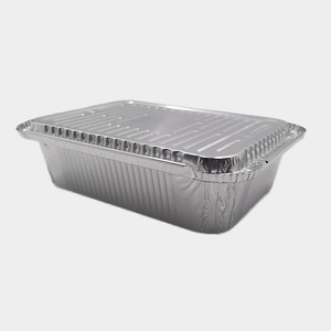 Contenedor de tapa de papel de aluminio rectangular desechable al por mayor - Product Image 6