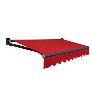 Auvent électrique rétractable avec télécommande, moteur silencieux, résistant aux UV, cadre en alliage d'aluminium et acrylique, pour patio, balcon, <span class=keywords><strong>jardin</strong></span> - Product Image 2
