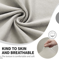 Housse de canapé imperméable en velours extensible crème clair pour canapé 5 places, protection pour salon, haute qualité, best-seller