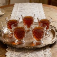 Vente en gros de tasses en verre simples et élégantes pour le thé au lait, les céréales du petit-déjeuner, le café