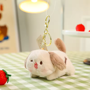 Lindo Llavero de Peluche de Animales de Dibujos Animados (Cerdo, Oso, Conejo), Colgante, Muñeco para Máquina de Agarrar, Unisex, Bolsa de Malla, Venta al por Mayor - Product Image 3