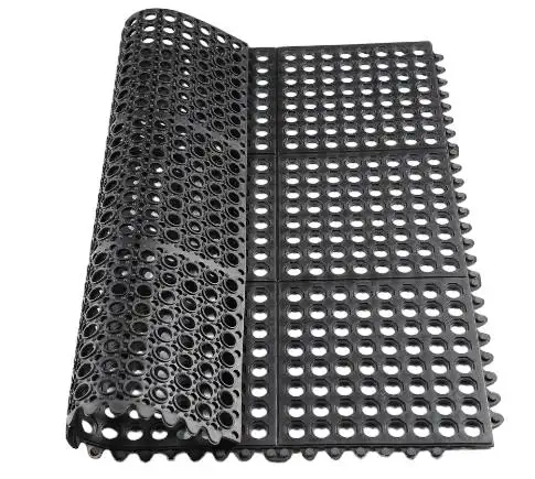 Anti Slip Holle Restaurant Keuken Tuin Vloer Rubber Mat, Rubber Anti-Vermoeidheid Drainage Mat