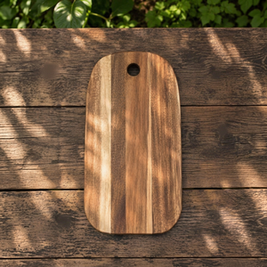Planche à découper en bois d'acacia, durable, rectangulaire, pour la préparation des aliments, la découpe des légumes, la préparation des repas, le service - Product Image 1