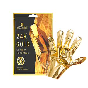 Spa manikur produsen Oem 24K sarung tangan emas masker tangan memelihara mendalam memperbaiki kering kulit kasar kolagen masker tangan - Product Image 1