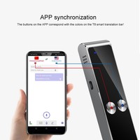Nouvel arrivage de poche T8 traduction vocale en temps réel dispositif de traduction vocale intelligent avec micro écran tactile couleur