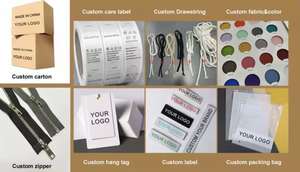 جينز JL متوسط الطول بتصميم ممزق ومرن، صديق للبيئة، ثقيل الوزن، بزر أمامي عالي، ممزق ومكدس، دنيم مغسول بأسلوب الشارع، هيب هوب - Product Image 6