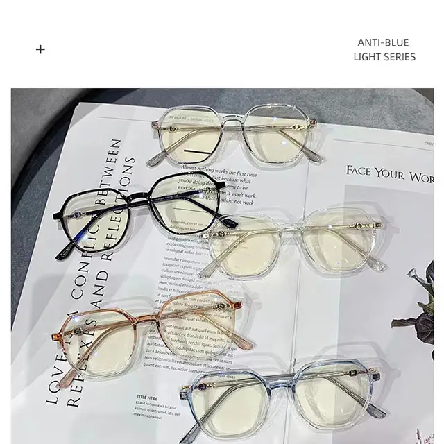 Direct Sales High Grade Light Flat Frame Can Be Equipped with Degree Myopia Glasses Frame Manufacture Glasses Factory