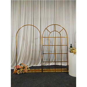 FURUN nouveauté décorations de mariage modernes en acier inoxydable fond moderne en acier inoxydable pour mariage moderne - Product Image 3