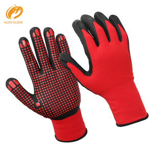 Gants de travail de sécurité en nylon spandex à pois, jauge 15, sans couture, en micro mousse enduite de nitrile, gants en micro-mousse à pois - Product Image 5