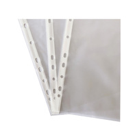 100 PCS Protège-feuilles transparents en plastique PP format A4 à 11 anneaux pour fournitures scolaires