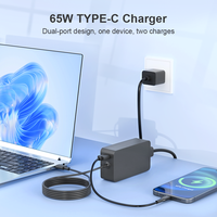 Cargador para Laptop Surface de 65W, Adaptador de Corriente Tipo-C 100% Original, Adaptador de Corriente USB C Universal para EE. UU., Reino Unido y UE