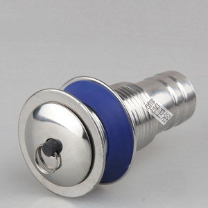 Conjunto de desagüe para fregadero de acero inoxidable, 84,5 mm de diámetro exterior, rosca elevadora anticorrosión para fregadero de lavandería - Product Image 1