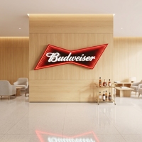 Lumière LED tunnel miroir acrylique, enseigne murale néon 3D effet infini, pour intérieur/extérieur, publicité, IP65, taille personnalisable, certification CE Rohs