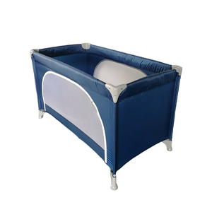 . Grande entrée <span class=keywords><strong>Lit</strong></span> de voyage pour <span class=keywords><strong>bébé</strong></span> Parc bleu foncé pour enfants Parc pour nouveau-né Parc de jeu rose avec roues Meubles pour enfants bon marché Offre Spéciale - Product Image 2