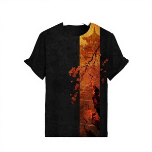 T-shirt long unisexe 100% coton, coupe ample et sportive, avec motif numérique imprimé vierge - Product Image 4