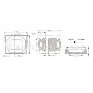 2835高電圧ランプビーズ白色光シリーズ9v18v36v高光沢耐圧在庫あり