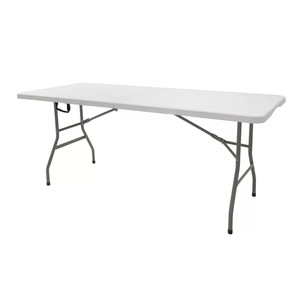 Factory Direct Durable HDPE Plastic Outdoor <strong>Folding</strong> <strong>Table</strong> Sturdy Portable Design for Modern <strong>Dining</strong> Foldable Modern Outdoor - Product Image 1