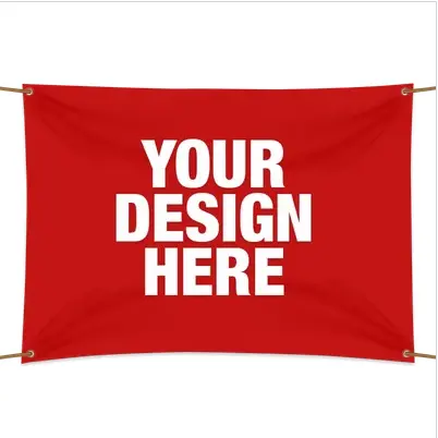 Customized PVC Flex Banner Custom Size Polyester Hanging Banner Outdoor Advertising Sports Event Mesh Banner Custom Design