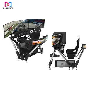Indoor Sport 4d Racing Motion Zetels Simulator Amusement Games Car Racing Seat Simulator 5d Auto Rijden Simulator Met 3 Schermen