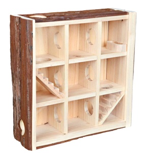 Casa de madera natural para roedores, juguetes para hámster, casa para hámster, escondite <span class=keywords><strong>Trixie</strong></span> - Product Image 1