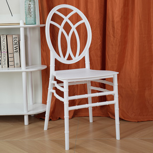 Chaise de banquet empilable en plastique durable à dossier haut pour les mariages en plein air, les événements, les fêtes, l'utilisation dans le salon - Product Image 1