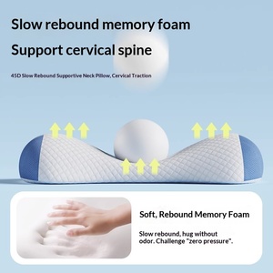 <span class=keywords><strong>Oreiller</strong></span> cervical ergonomique en mousse à mémoire <span class=keywords><strong>de</strong></span> <span class=keywords><strong>forme</strong></span> à rebond lent et zéro pression pour la protection du cou et la traction vertébrale adulte - Product Image 4
