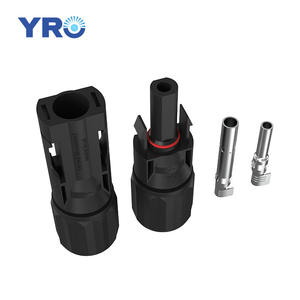 Conector Yro Mc4 30A 1000V Ip68 Ppo, Enchufe para Cable Solar, Corriente Continua, Negro - Product Image 5