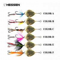 Nouvelle Leurre de pêche spinner Hessen en promotion, 80mm 6g, appâts durs à longue portée pour la pêche en mer, en bateau, eau douce, leurres nageurs pour poisson-chat
