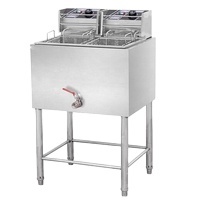 <span class=keywords><strong>Friteuse</strong></span> commerciale à <span class=keywords><strong>gaz</strong></span> en acier inoxydable, 1 cuve, 1 plaque - Product Image 4