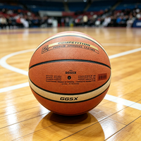 Bola Basket GG5X PU Ukuran 7, Bola Latihan Profesional Tahan Lama untuk Atlet Remaja, Latihan Tembak Indoor Outdoor