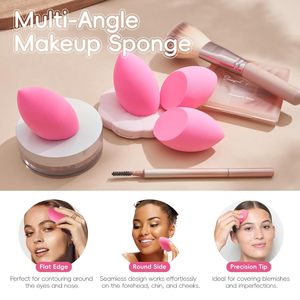 Ensemble d'<span class=keywords><strong>éponge</strong></span>s <span class=keywords><strong>de</strong></span> maquillage super douces et lavables, 6 pièces, <span class=keywords><strong>éponge</strong></span>s sans latex, <span class=keywords><strong>fond</strong></span> <span class=keywords><strong>de</strong></span> <span class=keywords><strong>teint</strong></span> liquide, crème, ultra-douces, mélange multi-angles - Product Image 2