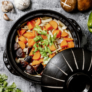 Casserole <span class=keywords><strong>en</strong></span> porcelaine fine de style américain, résistante aux hautes températures, pour la cuisson au gaz, pot à soupe, pot à riz - Product Image 3