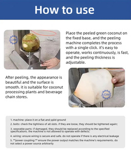 เครื่องปอกเปลือกมะพร้าวแห้งแนวตั้งขนาดเล็ก เครื่องตัดมะพร้าวอ่อน เครื่องปอกเปลือกมะพร้าวด้วยระบบยึดด้วยลม - Product Image 6