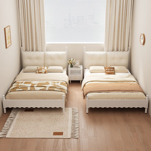 <span class=keywords><strong>Letto</strong></span> <span class=keywords><strong>singolo</strong></span> per bambini in legno <span class=keywords><strong>con</strong></span> testiera imbottita e bordo ondulato, per cameretta di ragazzi e ragazze, arredamento per la casa - Product Image 5