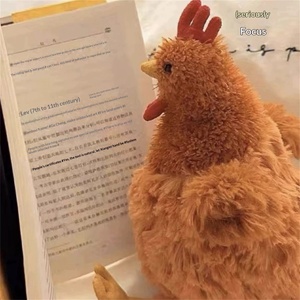 Peluche Creativo de Pato Cecil, Muñeco de Peluche de Payaso Gallo, Muñeca de Confort para Niñas, Almohada de Dormir de Terciopelo Rellena de Algodón PP, 0-24 Meses - Product Image 2