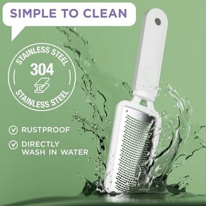 Scrubber per lima raschiante per rimozione calli professionale per pelle morta e tacchi screpolati efficaci su piedi asciutti - Product Image 6