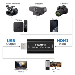Tarjeta de Captura de Video USB 2.0 4K HD 1080P, Adaptador HD-MI a USB para Transmisión en Vivo, Grabación de Juegos, Videoconferencias - Product Image 4