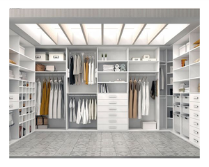 Thiết kế Hiện Đại Trắng MDF GỖ ĐÔI đồ nội thất đặt đi bộ trong phòng ngủ trượt tủ quần áo tủ quần áo - Product Image 2