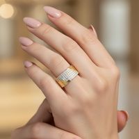 Bague en argent S925 avec moissanite, finition brossée italienne, design vintage de niche, bijoux de mode