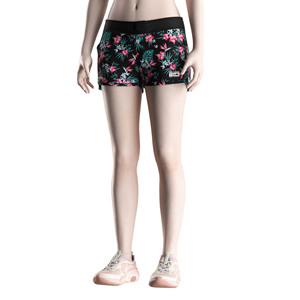 Shorts de Playa para Mujer, Corte Acampanado, Ajuste Seguro, Estampado Floral Personalizado para Actividades de Verano - Product Image 5