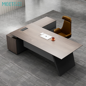 Modern Luxury Executive Desk for Saudi Manager with Gold Accents and Royal Arabic Style Design Modern Office Furniture - Product Image 1