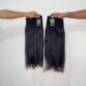 Fournisseurs de cheveux humains bruts indiens de temple, mèches de cheveux humains vierges naturels ondulés et bouclés, alignés aux cuticules, pour tissage - Product Image 2