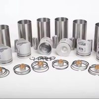 Mitsubishi S6K S4K S4S S6R S12R Kit de revêtements de cylindre de segments de piston de moteur 4 moteurs diesel de cylindre pièces de rechange durables