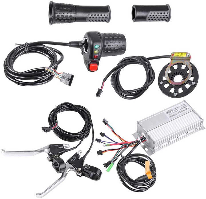 View of electric bicycle kit