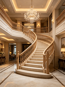 Balustre d'escalier en bois de peuplier EFS, design torsadé à sommet carré, style moderne, écologique, installation DIY, pour balustrades et mains courantes d'escalier - Product Image 5