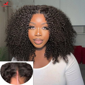 HQ Mixed Proc Discount Factory Wholesale Afro Kinky Curly Glueless <b>Human</b> <b>Hair</b> Bob <b>Wig</b> Real <b>Hair</b> Topper - Product Image 2