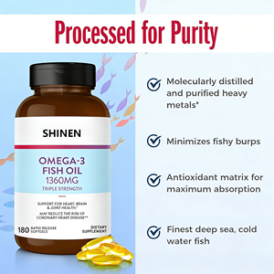 น้ำมันปลาซอฟเจลฉลากส่วนตัว แคปซูลน้ำมันปลาซอฟเจล อาหารเสริมบำรุงหัวใจและสมอง โอเมก้า 3 น้ำมันปลาซอฟเจลสำหรับผู้ใหญ่ - Product Image 5