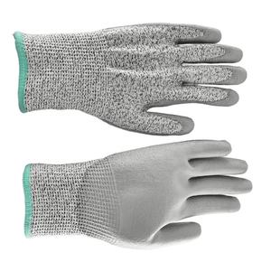 Guantes de Trabajo de Seguridad Anti-Corte con Recubrimiento de HPPE Nivel 5 y Baño de PU, Guantes a Prueba de Cortes - Product Image 1
